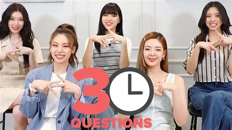 ITZY Answers 30 Questions In 3 Minutes .